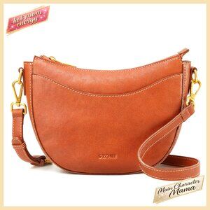 Small Leather Crossbody Bag with RFID Anti-Theft Pocket Adjustable Strap